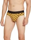 Jack & Jones Men’s Cotton Blend Modern Printed Briefs (Pack of 1) (156329101_Bamboo L)