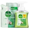 Dettol Foaming Handwash Pump + Refill Combo, Aloe Coconut (250ml + 200ml) Pack of 2 | Rich Foam | Moisturizing Hand Wash | Soft on Hands