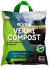 RIVINE Organic Vermicompost Fertilizer Manure for Plants | Organic Vermi Compost Manure 5 KG (Pack of 1)