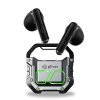 PTron Bassbuds Xtreme Truly Wireless in Ear Earbuds with mic, 32Hrs Playtime, Bluetooth Headphones 5.3, 13mm Driver, Stereo Calls TWS Earbuds, Deep Bass, IPX4 & Type-C Fast Charging (Grey/Black)