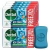 Dettol Icy Cool Bathing Soap Bar With 2X Menthol (690 Gm), 75Gm +15% Extra Free, Pack Of 8