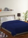 Rubix Home 200 GSM All Season Blue Fleece Blanket Single Bed
