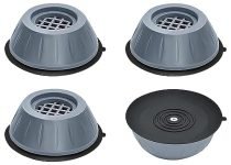 Yanmai 4-Pack Grey Medium Refrigerator & Washing Machine Stand