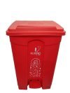 Cello Strong Plastic Pedal Garbage Dustbin 60 Ltr,Red