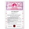 exciting Lives Love Contract Agreement – Certificate Gift for Valentines Day, Anniversary, Wedding – For Husband, Wife, Boyfriend, Girlfriend – 8.3 x 11.7 inches