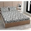Urban Magic 100% Microfiber Printed Black Double Bedsheet With 2 Pillow Covers, Size – 215 X 210 Cm, Pack Of 1