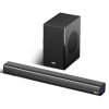 Mivi Fort Q200 Soundbar With 200W Surround Sound, 2.1 Channel Soundbar With An External Subwoofer, Multiple Eq And Input Modes, Remote Accessibility, Bluetooth V5.3, Made In India Sound Bar For Tv