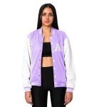 Koverify Lilac Lettermen Varsity For women with unstiched A letter patch-L