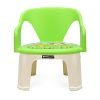 Nilkamal Pups Kids Strong And Durable Plastic Chair With Pvc Cushion Base (Pups Blue), 35 * 36 * 38 Cm