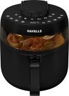Havells Air Fryer Prolife Crystal | See-Through Window | 85% Less Oil | 5L Pan | 8 Presets Menu | Auto Restart | Touch Screen | Digital Display |Dehydrator Mode | 1500 Watt & 2 Year Warranty, 5 Liter