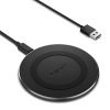 Spigen Essential Wireless Charger For Iphone 14/13/12/11/X.8 Series, Samsung Galaxy S23/S22/S21/S20 Oneplus 9/9 Pro With Usb-A To C Type Cable [Version 2] – Black
