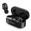 pTron Bassbuds Plus in-Ear TWS Earbuds with HD Mics, Bluetooth 5.0 Headphones with Immersive Sound, Stereo Calls, 28Hrs Playtime, Voice Assist Ready, IPX4 Water Resistant & Fast Charge (Pearl Black)