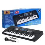 VEBETO Kids Piano with Mic (1 Year Extended Warranty) 37 Keys 8 Rhythms 8 Tones 6 Demos Portable Electronic Keyboard Toy Beginners Educational Songs Recording Musical Toys Age 3 to 5 Years Boys Girls