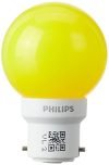 PHILIPS Deco Mini Base B22D 0.5-Watt Led Bulb (Pack of 4, Yellow)
