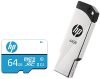 HP 64GB Class 10 MicroSD Memory Card (HP-MSDCWAU1-64GB) & v236w 64GB USB 2.0 Pen Drive