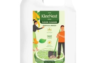Kleenest 5 Litre – Tropical Breeze Floor Cleaner | Made By 300Ml Concentrate | 10X Clean, 99.9% Germ Protection | Plant Based, Non-Toxic, Kids & Pet-Friendly | Fragrant Cleaner For All Floors
