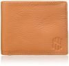 Nelle Harper Men’s Leather Bifold Wallet, Tan, (NHMLWV007)