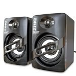 Zinq Beast Portable Laptop/Desktop Usb 2.0 Powered Multimedia Speaker With Aux Input, Deep Bass, Led Lights (Black)