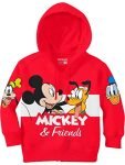 Bonorganik Mickey Boys Hoodie (Bon7951_Terry_Red_Boy_10-11Y)