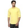 Park Avenue Men’S Full Sleeve Slim Fit Medium Yellow Casual Shirt