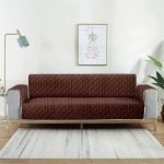 Cortina 100% Polyester Fabric Reversible Quilted Sofa Cover | Highly Elastic Cover | Stretchable Universal Sofa Slipcover For Dining Drawing Room | Three Seater Sofa Cover