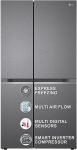 Lg 655 L Frost Free Side By Side Refrigerator With Smart Inverter Compressor, Express Freeze & Multi Air-Flow(Dazzle Steel, Gl-B257Hdsy)