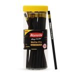 Reynolds MATTE PRO PENCIL 25 CT JAR I Break-resistant lead With Comfortable Grip for Extra Smooth Writing I School and Office Stationery