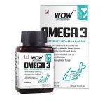 Wow Life Science Omega 3 Fish Oil 1300Mg Triple 3X Strength 60 Capsules- 550 Mg Epa & 350 Mg Dha For Heart, Joints & Brain Health
