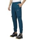 Selvia Men’s Crepe Straight Casual Trackpant (592TTK544N-L_Teal Blue)