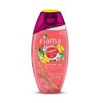 Fiama Happy Naturals shower gel, Plum blossom and ylang with skin conditioners for moisturized skin, safe on sensitive skin, body wash 250ml bottle