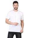 INKKR Men’s Solid Round Neck White T-Shirt