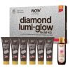WOW Skin Science Diamond Facial Kit For Polished Skin | Made With Activated Naturals | Salon Like Facial At Home | For Radiant Skin | 85ml