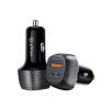 pTron Bullet Zip Mini 42.5W Car Charger with Dual Output, Super Fast Charging Compatible with Samsung, Xiaomi, Apple, Oppo, Vivo, OnePlus and Others Devices, 20W Type-C/PD &