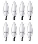 Philips 4-Watt 400-Lumen Frosted Candle E14 Base (Warm White, Pack Of 12) – Decorative, Ambience For Chandeliers, Wall Lights, Desk Lamps, Floor Lamps