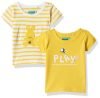 United Colors of Benetton Baby Boy’s Regular Fit T-Shirt (23A3096CNE18I_Yellow