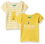 United Colors of Benetton Baby Boy’s Regular Fit T-Shirt (23A3096CNE18I_Yellow