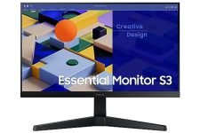 Samsung 22-inch (54.6cm) FHD Flat 1,920 x 1,080 Monitor, IPS, 75 Hz, Bezel Less Design, AMD FreeSync, Flicker Free, HDMI, D-sub, (LS22C310EAWXXL, Black)