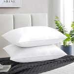 Microfiber Soft White Pillows – Set of 2 | Perfect Pillows for Blissful Sleep | 16×24 Inches (40×60 cm) | Hypoallergenic & Plush
