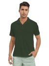 AVANOVA Men Mehndi Green T-Shirt ll T-Shirt ll Plain T Shirt ll T-Shirt for Mens (Polo 99 Mehndi 2XL)