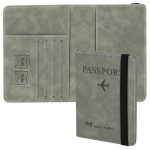 Storite Passport Holder Cover Travel Wallet Organiser With Rfid Protection, Credit Card Case, Pu Leather For Men & Women (Grey)