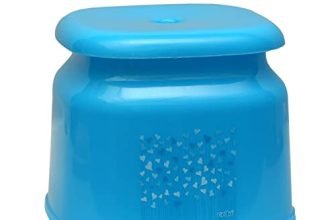 Cello Marbella Square Plastic Stool, Blue