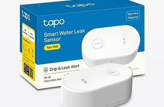 TP-Link Tapo T300 Smart Water Leak Sensor with Dripping Detection, Up to 90 dB Alarm with one-Touch, Instant App Notification, IP67 Waterproof, Tapo Hub Required Sold separetly