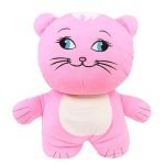 EITHEO Adorable Cute Kids Stuffed Animal Toys Kitty Cat Plush Toy Lightweight for Gift Birthday Soft Toys for Girl | Cartoon Character Soft Toys Plush Attractive Teddy Bear Washable Pink