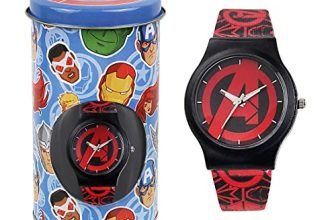 Marvel Comics Wrist Watch For Kids Multicolor Round Analogue Wrist Watch Birthday Gift For Boys & Girls – Age 3 To 12 Years (Avengers Red)