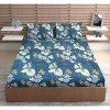 Urban Magic 100% Microfiber Printed Blue Double Bedsheet With 2 Pillow Covers, Size – 215 X 210 Cm, Pack Of 1