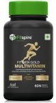 Fitspire Men Multivitamin With Grape Seed Extract, Vitamin C & 21 Other Nutrients For Overall Health, Strong Muscles & Immunity (Veg) 60S (60)