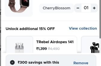 Deal Deal : Boat SmartWatch @699.Code : TAKE300