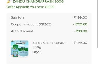 ZanduDeal : Zandu Chandraprash (900gms) @239. Apply Coupon : CK269