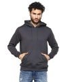 Alan Jones Clothing Men’s Fleece Regular Fit Hooded Hoodies (Ss19-Rnhd11-Charcoal-L_Charcoal Grey_Large)