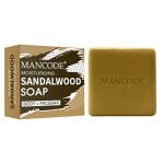 Mancode Sandalwood Soap for Men – 125gr | with Refreshing Sandalwood Essential Oil | Anti Bacterial | Natural Herbs & Aroma | Brown Color Soap | Bathing Soap Pack of 1